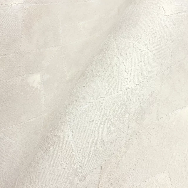 Papel de Parede Geométrico Mosaico Bege Com Brilho - Imagem 2