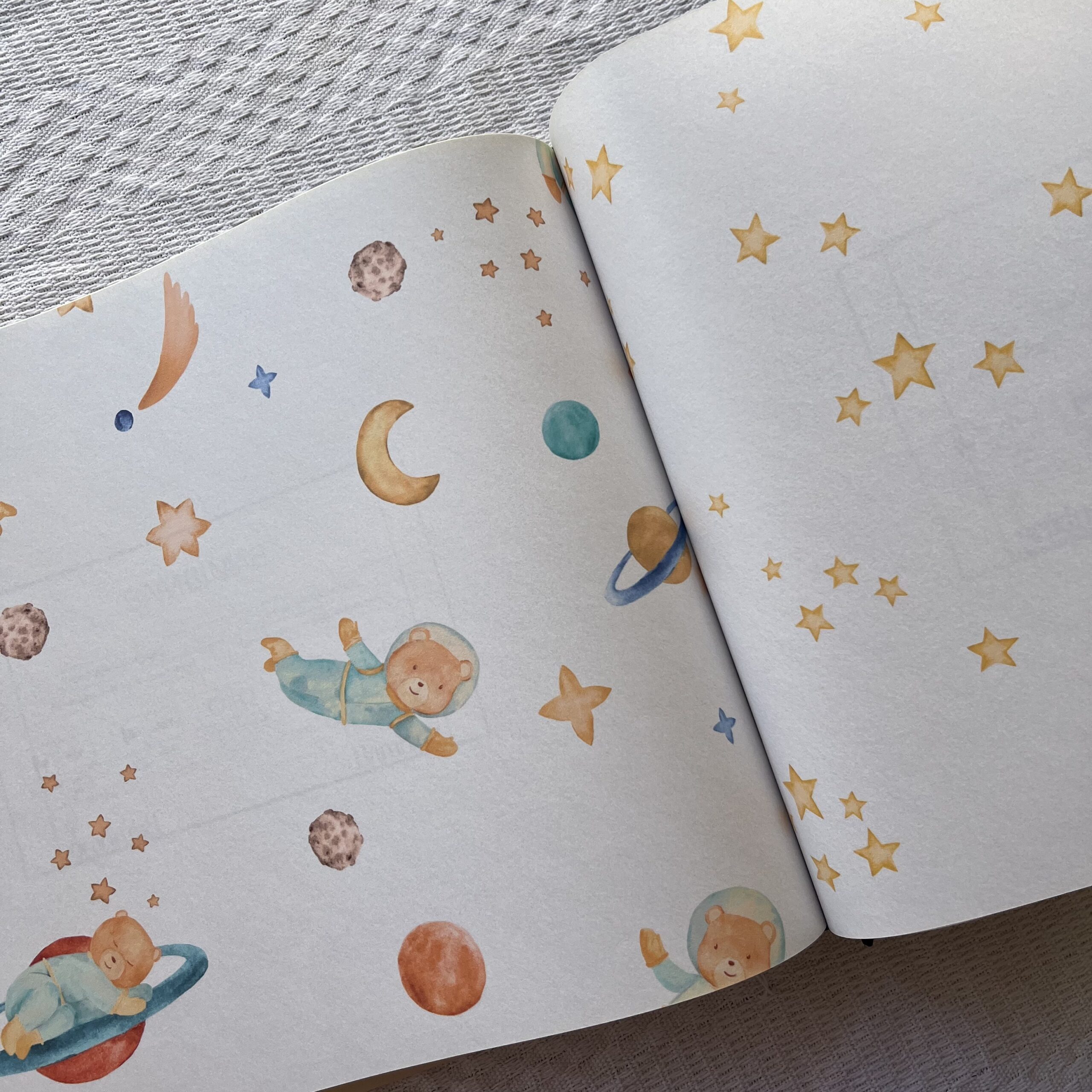 Papel De Parede Ursinho Astronauta - Imagem 2