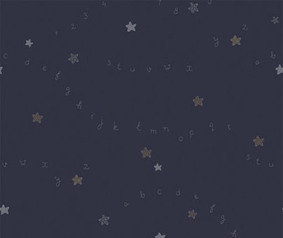 Papel de Parede Espaço Sideral Letras e Números
