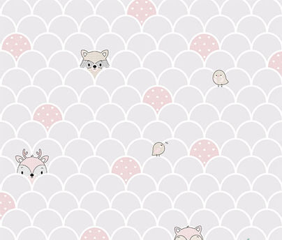 Papel de Parede Escamas Cinza e Rosa Claro
