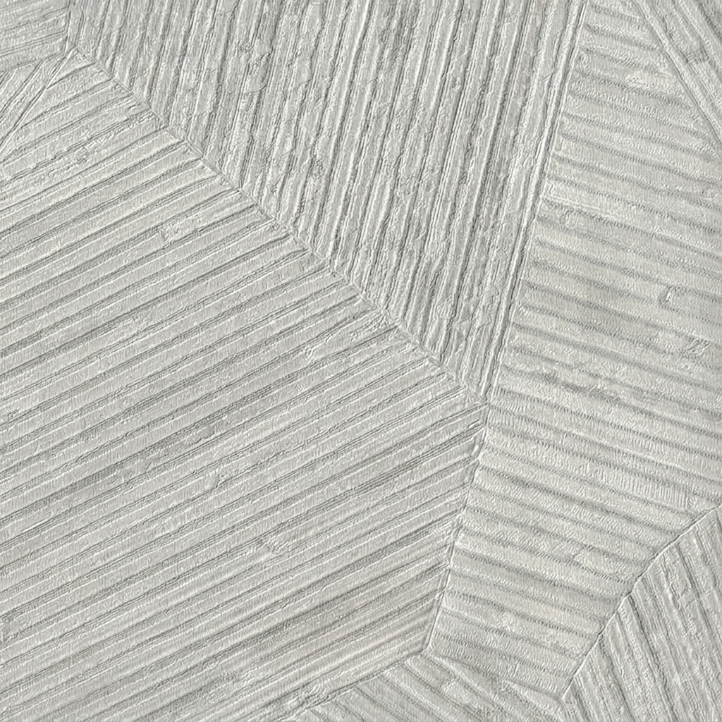 Papel de Parede Vinílico Geométrico Texturizado Cinza Claro